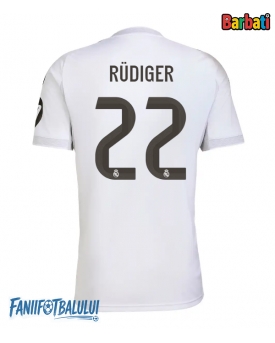 Real Madrid Antonio Rudiger #22 Tricou Fotbal Replică 2025-26 Barbati Acasa